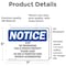 Signmission Stop No Trespassing This Is Private Property OSHA Notice Sign, Vinyl Decal, 7in W x 5in L, 2PK OS-2PACK-NS-D-57-L-18482 - alternate 2